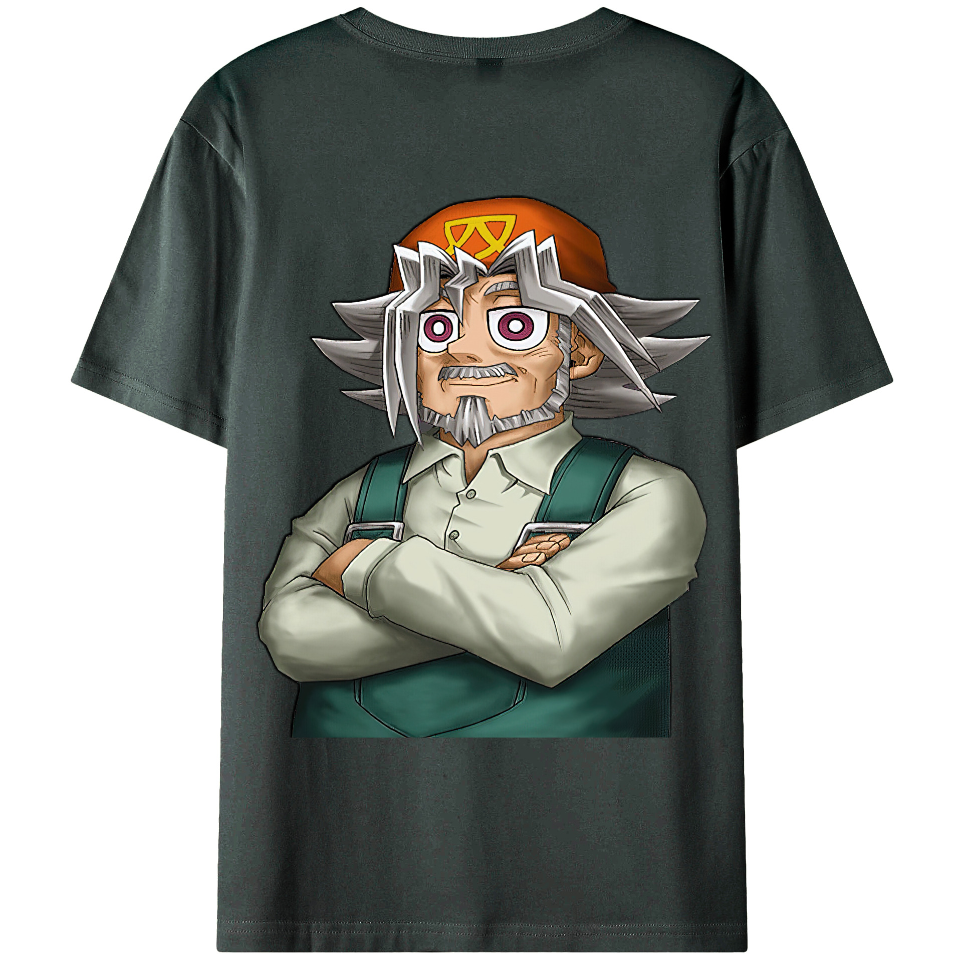 （画像用） 遊☆戯☆王 Yu-Gi-Oh! 綿100％ メンズ半袖Tシャツ（バックプリント） 通気性